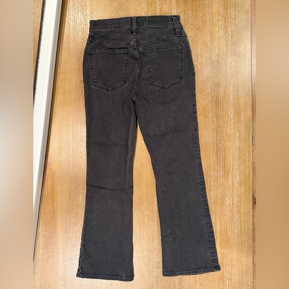 Madewell Women’s Cali‎ Demi-Boot Light Black Wash Ankle Denim Jeans Size 25 - Picture 11 of 11